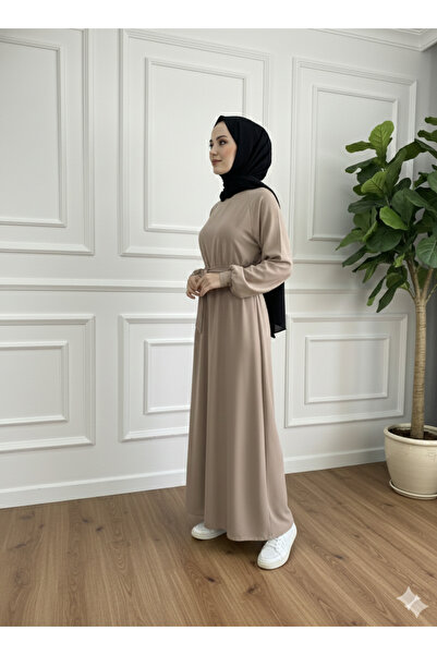 MERVERA Lace Cuff Medina Silk Tesettür Duru Dress