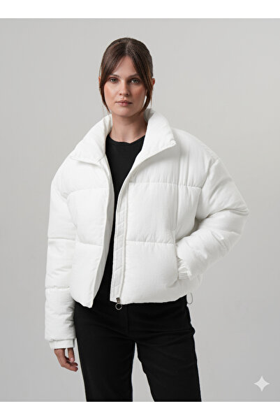 PIQUE Women's Coat Puffer Women's Crop Coat