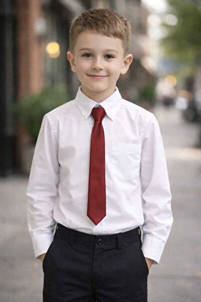 Louis Kids Saten Erkek Çocuk Kravatı