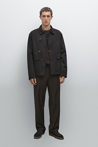 Massimo Dutti Su itici çoban düğmeli ceket