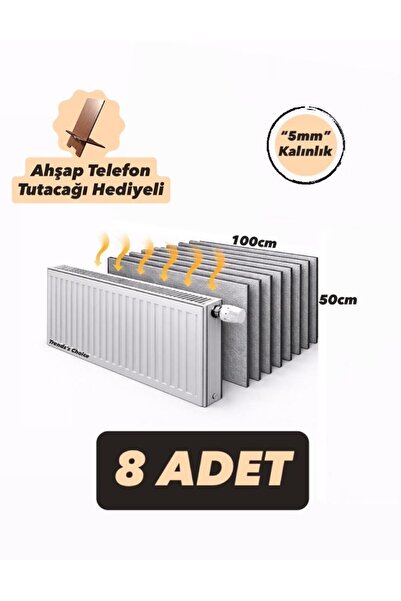 Ankaflex 8 Adet Petek Arkası Isı Yalıtım Levhası Alüminyum Folyo 8 Radyatör A...