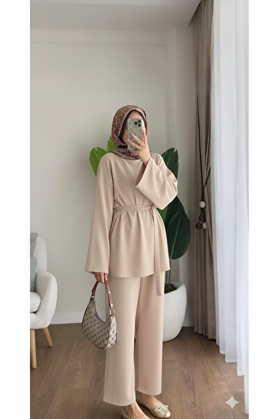 AKIZER Scuba Kumaş Kadın Ikili Tesettür Takım