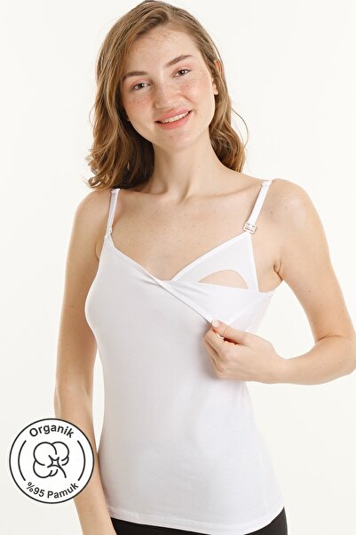 par lingerie pl Tricou alb Pl Maternitate pentru alăptare