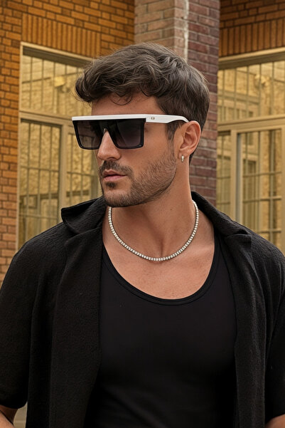 Eyesofia نظارات شمسية تياج للجنسين باللونين الأسود والأبيض