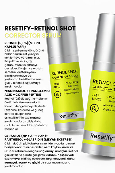 RESETIFY Retinol Shot Corrector Serum 30 ML