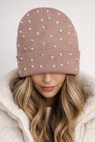 EFİLACCESSORİES Stone-Set Women's Beret