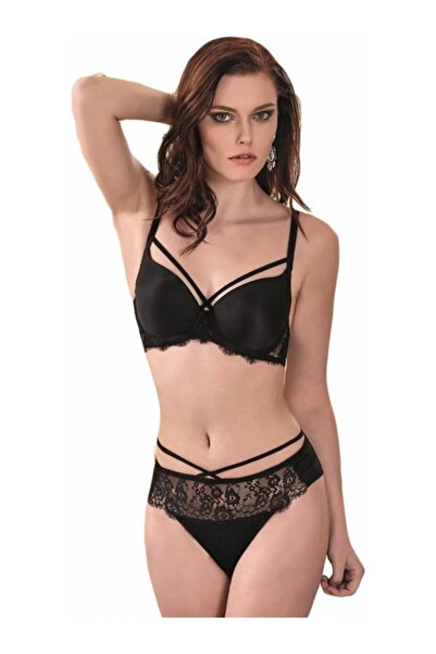 Nurteks Ženski crni set grudnjaka bez podrške 4618