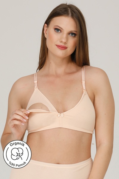 par lingerie pl حمالة صدر للرضاعة PL بدون غطاء من القطن الممشط