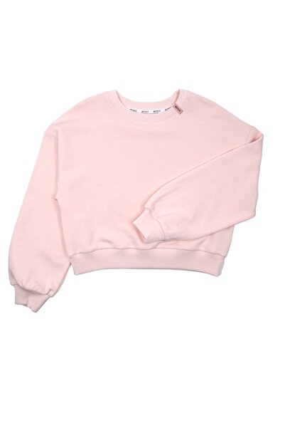 Ozmoz By Mukadder Özden سويت شيرت شتوي عضوي باللون الوردي الفاتح للفتيات