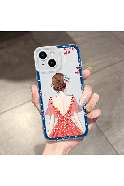 Hontinga جراب هاتف من السيليكون الناعم متوافق مع آيفون 14، شفاف وجميل للنساء،...