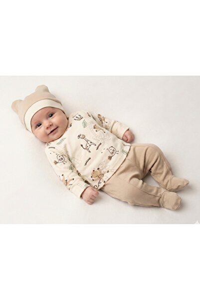 Lily and Co Monkey Patterned Men's Bodysuit Set