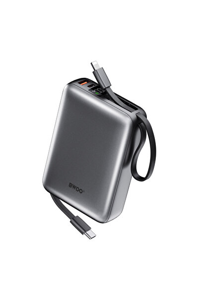 Bwoo power bank P73 22.5W 20000 mAh with 2 built-in cables