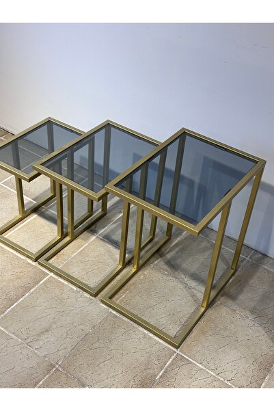 moda bahçe moda 3 lü zigon sehpa takımı