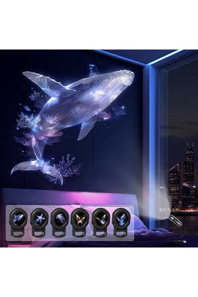 Choice ocean-6pcs-Patterns LED USB Projector Light 3/4pcs Projection Patterns...