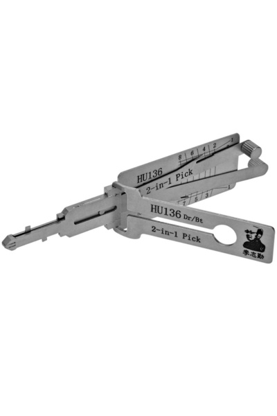 3DTotal Publishing Decodor auto Lishi HU136 original – Decodor Pick 2 în 1 co...