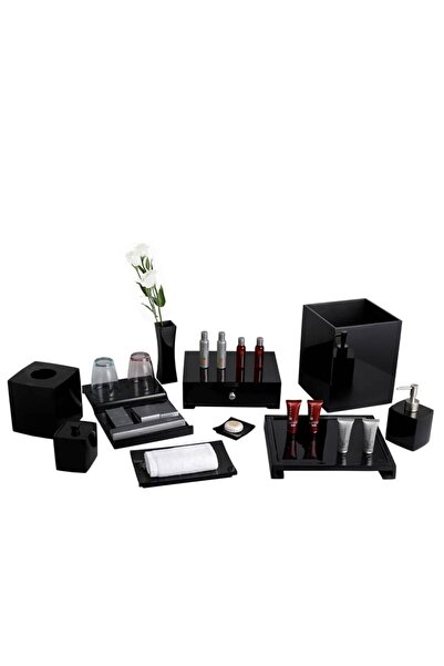 Easton Accesorii hoteliere negre lucioase