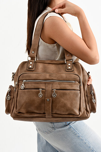 PASSTELL Women's Multi-Compartment Large Size Luxury Shoulder Bag