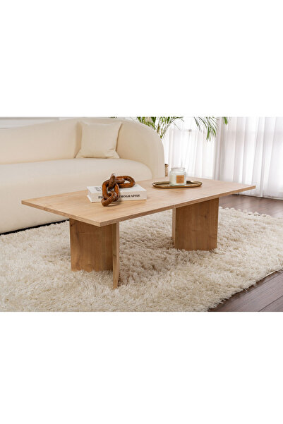 Poyraz Furniture Accessory Sabin Orta Sehpa Aksesuarlık - Safir Meşe 119x40x6...