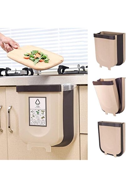 The Bros SKY-TOUCH 2pcs Kitchen Hanging Bin, Compact Collapsible Trash Bin for Hanging in Kitchen, Cupboard,