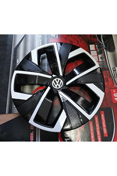Universal Volkswagen Polo uyumlu 15 inç Beya Çıtalı Jant Kapağı 4'lü Takım Am...