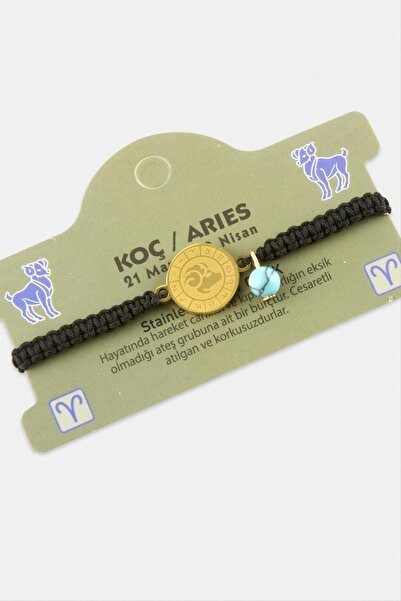 Marsilyan Aries Zodiac Steel Bracelet