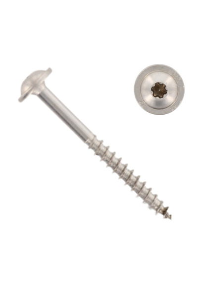 Admira Systems Set de 5 șuruburi de tâmplărie pentru lemn, oțel inoxidabil A2...