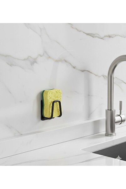 UG Home 1 Adet Yapışkanlı Bulaşık Süngeri Tutacağı Telli Bulaşık Sünger Tutuc...