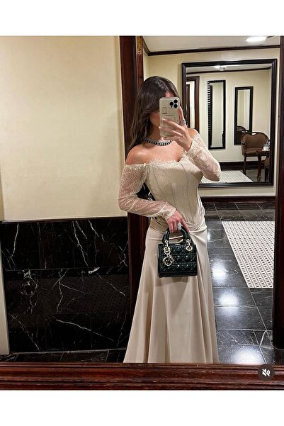 Loolmas fashion Beige dress