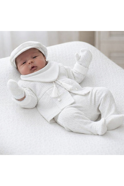 Ozz Baby Newborn Baby Boy 0-3 Months Alexander 5-Piece Hospital Release Zibin...