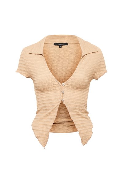 Forever 21 V Yaka Dokulu Gömlek