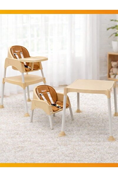modabebekler Bebek Mama Sandalyesi Masa Seti Dönüşebilen Tepsili Güvenli Katl...