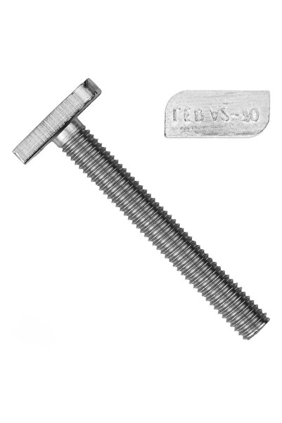 Admira Systems Set de 100 șuruburi cu cap lung în T tip 28x15 M8 x 30 mm