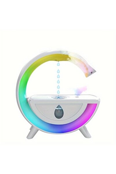 STOREONLINE Anti-gravity humidifier, inverted drops, 350ml, aroma and ambient light, white