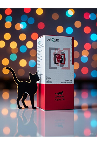 Vetqom Cardıac Health Kediler İçin 60 ml. Takviyesi(SKT-11.03.2027)