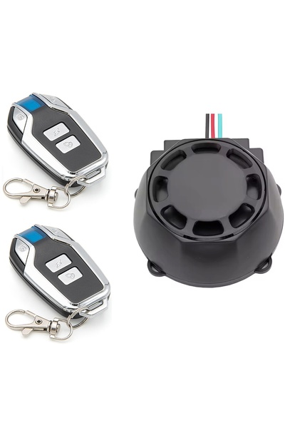 TECHSTAR Alarmă antifurt pentru motocicletă de 12V, sirenă 120-125dB, imperme...