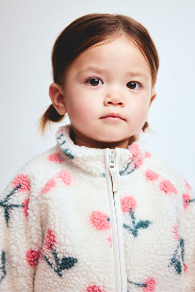 H&M Baskılı Pelüş Ceket