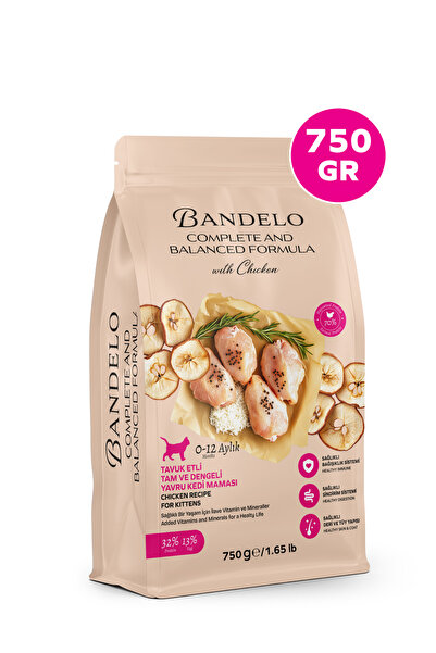 Bandelo Tavuklu Yavru Kuru Kedi Maması 750 Gr - Gelişim Desteği & Yüksek Prot...