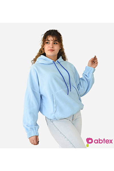 Pabtex بغطاء رأس سويت شيرت نسائي قصة فضفاضة