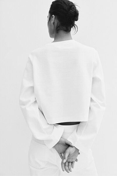 H&M Kısa İnterlok Üst