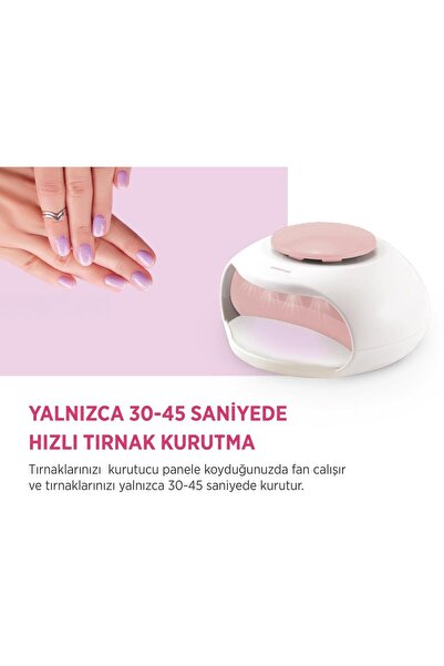 Polosmart PBS800 UV Işıklı Hızlı Oje Kurutucu Pembe