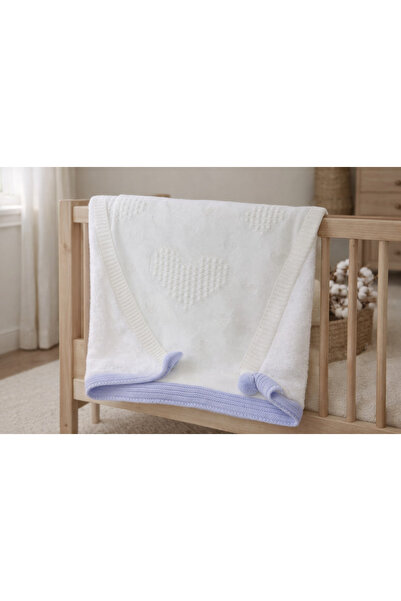 Yesda Bebe Welsoft İçli Ponponlu Triko Bebek Battaniyesi 0-6 AY– Yumuşak, Sıc...