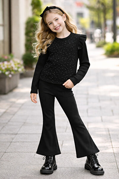 mini kanka Комплект за момичета на възраст 4-12 години с блуза с дълги ръкави...