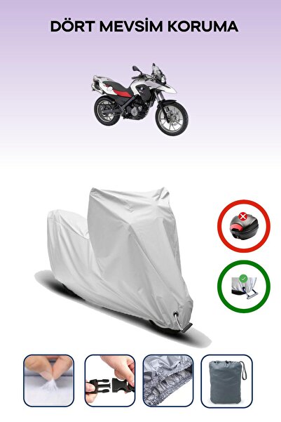 Breen Grey Lock Compatible Bmw g 650 Gs Compatible Motorcycle Tarpaulin Waterproof