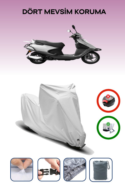 Breen Gray Lock Compatible Yuki Active 125 Compatible Motorcycle Tarpaulin Waterproof