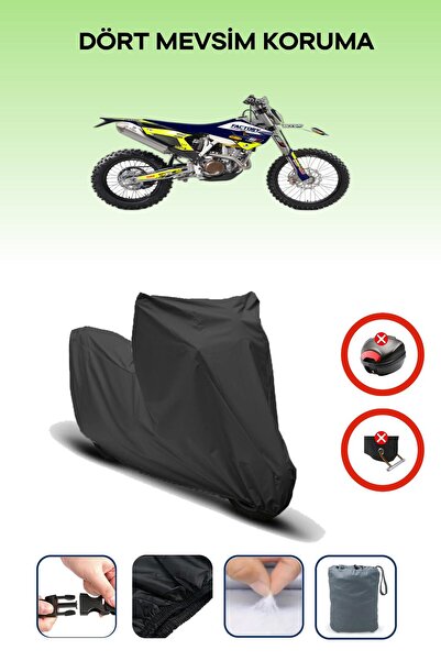 Breen Black Rear Bag Lock Incompatible Husqvarna Fe 250 Compatible Motorcycle...