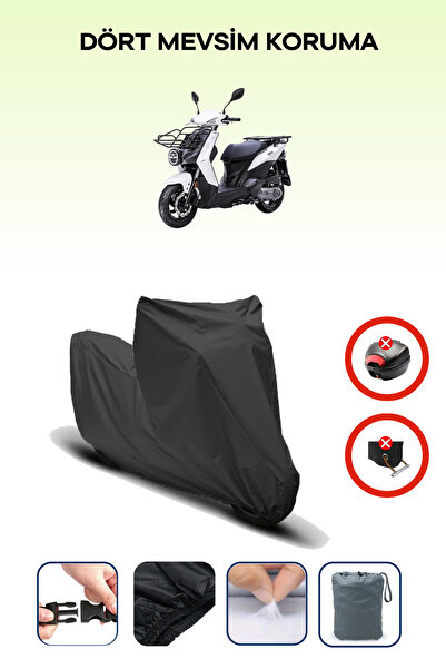 Breen Black Rear Bag Lock Incompatible Sym Xpro Cargo 125 Compatible Motorcyc...