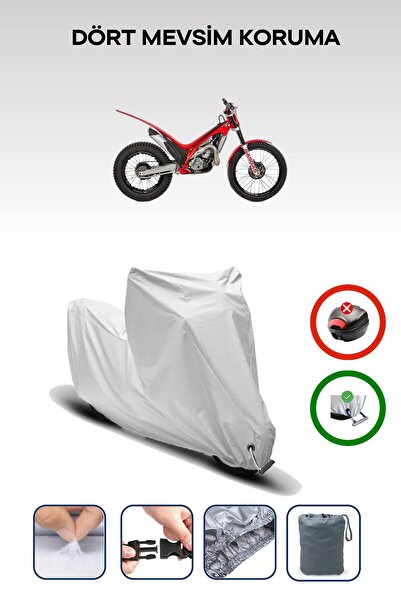 Breen غطاء دراجة نارية متوافق مع غاز غاز TXT Pro 250 باللون الرمادي مقاوم للماء