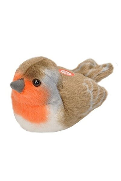 Wild Republic Plush Toy with Sound - Macaleandru, 15 cm, Orange, Plush