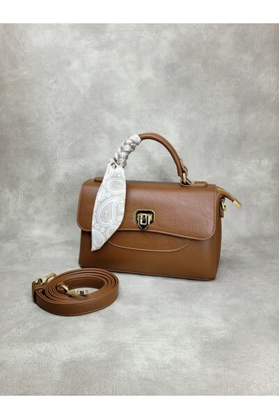 SARACH Taba Rengi El Ve Omuz Kadın Çantası