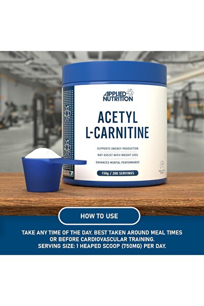 applied nutrition Acetyl L-Carnitine Metabolism Brain Strength Energy Boost &...